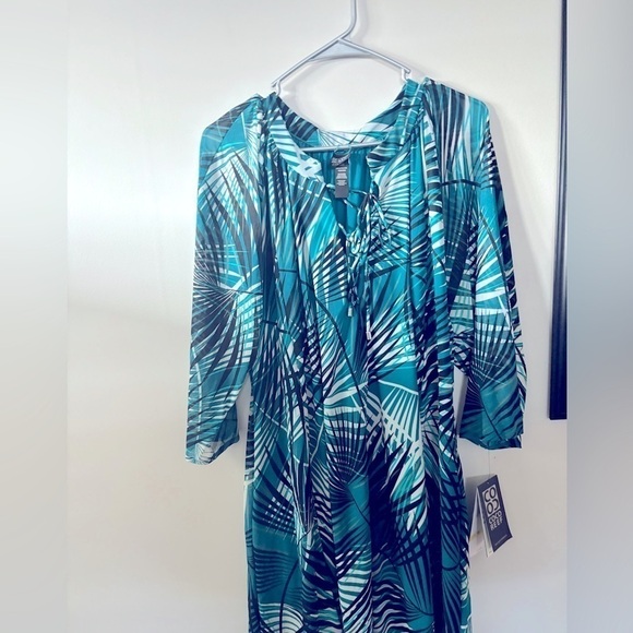 CoCo Reef Wanderlust Cover Up Dress Womens Cover up Dress M teal multi - Picture 9 of 11
